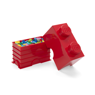 Cutie depozitare LEGO 2 rosu