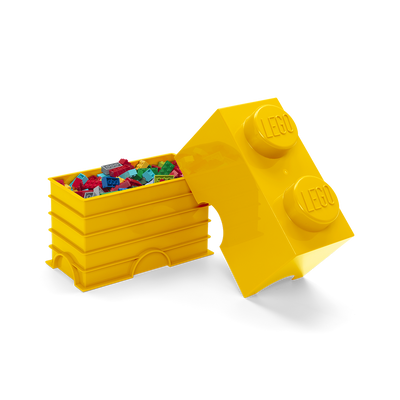 Cutie depozitare LEGO 2 galben
