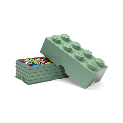 Cutie depozitare LEGO 2x4 verde masliniu