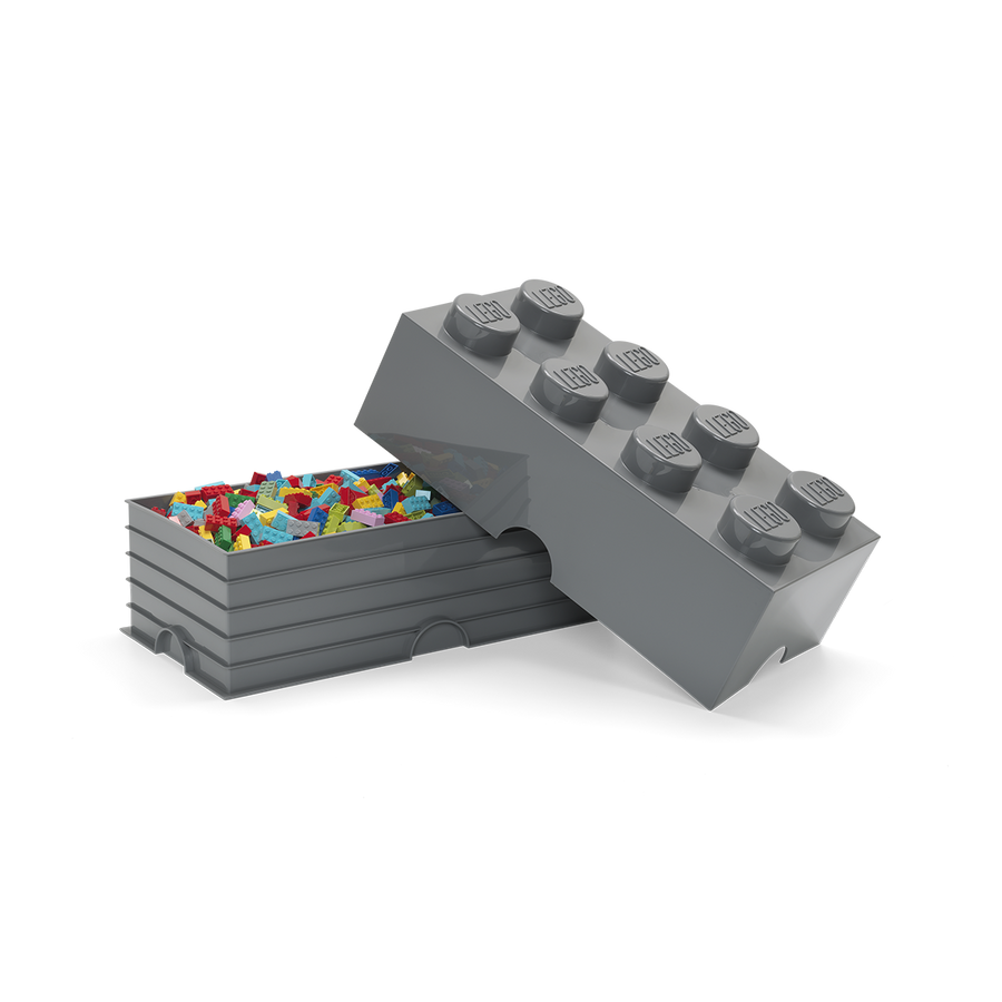 Cutie depozitare LEGO 2x4 gri inchis (40041754)
