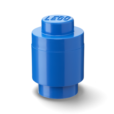 Cutie depozitare rotunda LEGO 1 albastru inchis