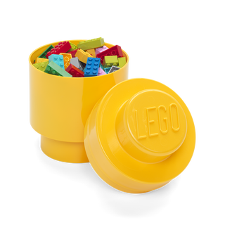 Cutie depozitare rotunda LEGO 1 galben