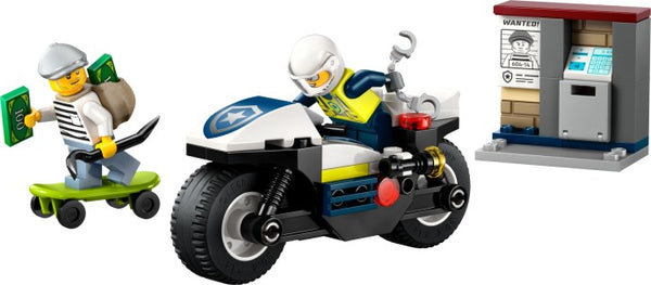 LEGO City 60455 — Urmărire cu motocicleta de poliție