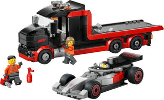 LEGO City 60493 — Camion de prezentare F1® cu mașină de curse Audi F1