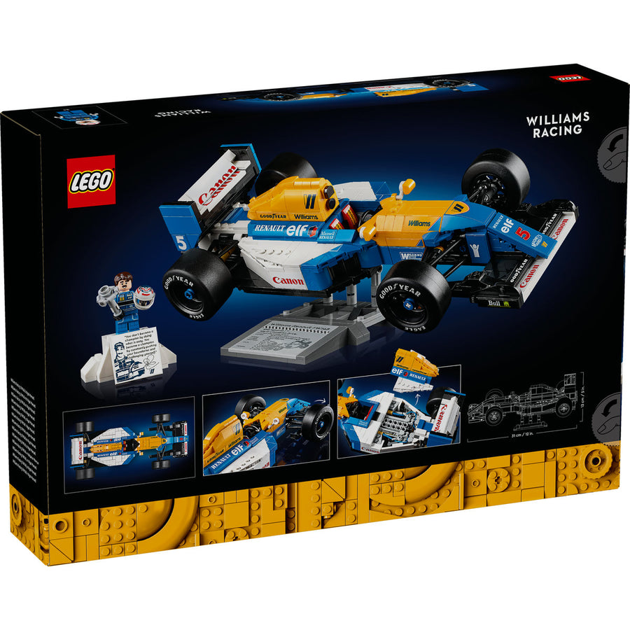 LEGO Icons (Creator Expert) 10353 — Williams Racing FW14B și Nigel Mansell – imagine 3