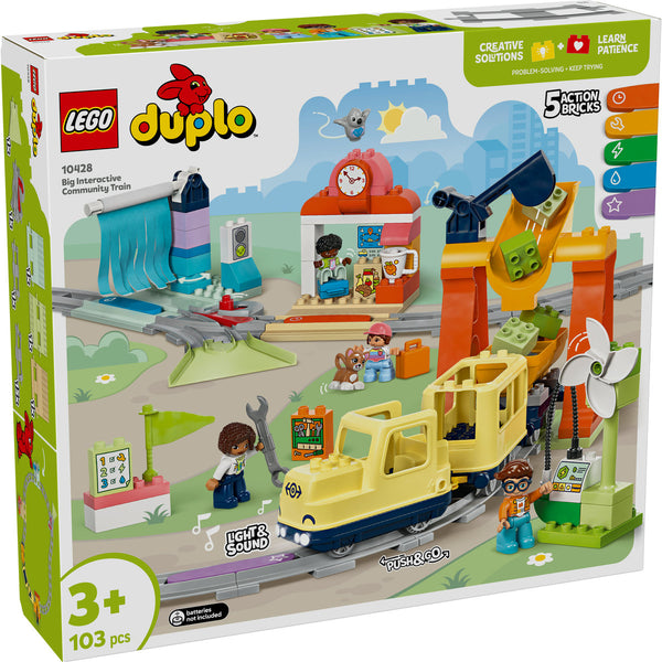 LEGO DUPLO 10428 — Tren comunitar interactiv – imagine 2