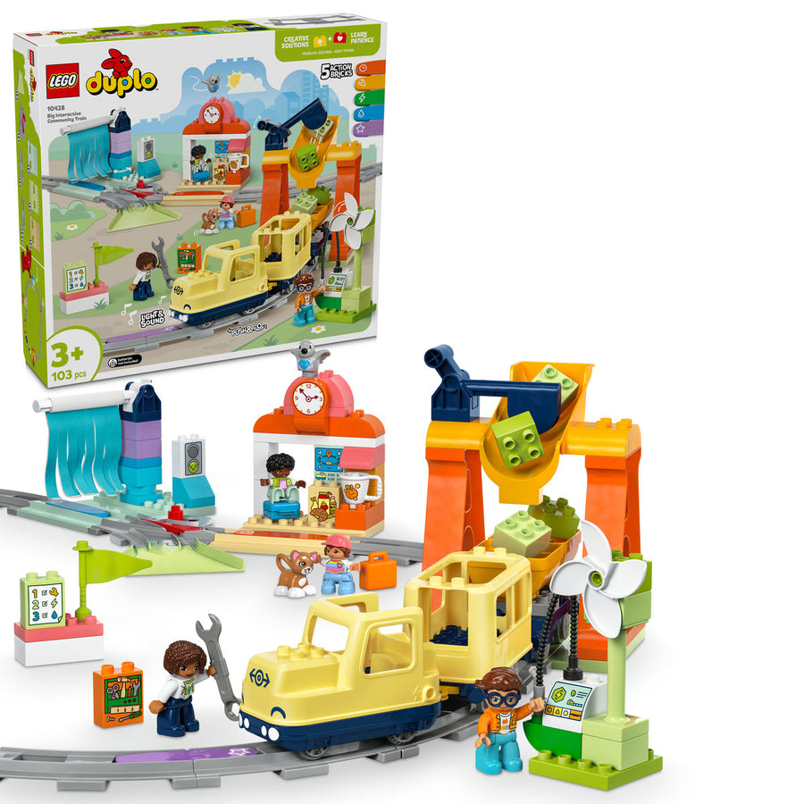 LEGO DUPLO 10428 — Tren comunitar interactiv – imagine 1