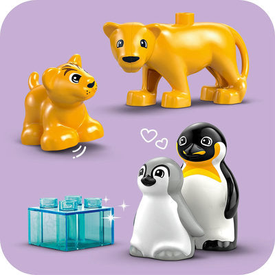LEGO DUPLO 10442 — Familii de animale salbatice: Pinguini și lei – imagine 7