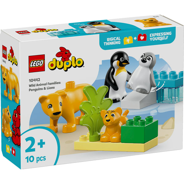 LEGO DUPLO 10442 — Familii de animale salbatice: Pinguini și lei – imagine 2