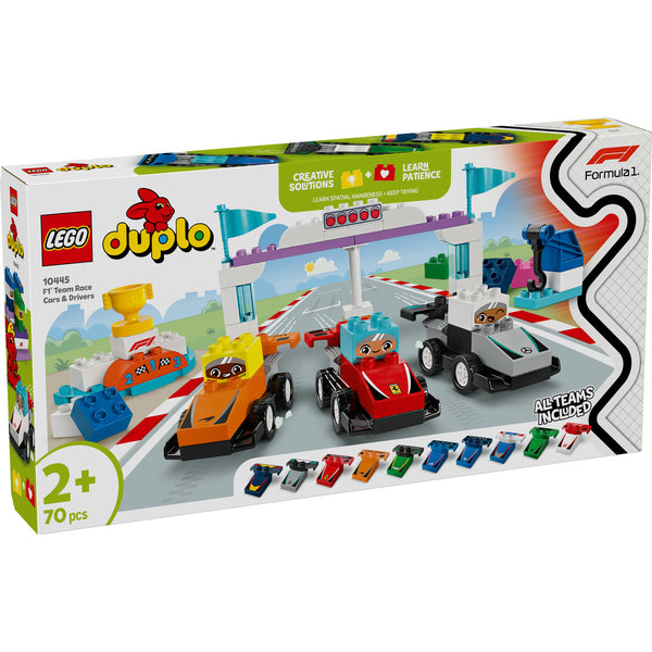 LEGO DUPLO 10445 — Echipa F1: Masini și piloti de curse – imagine 2