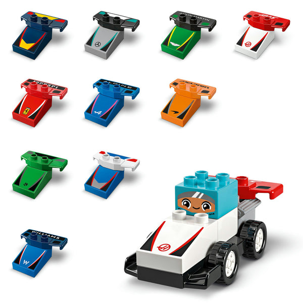 LEGO DUPLO 10445 — Echipa F1: Masini și piloti de curse – imagine 5