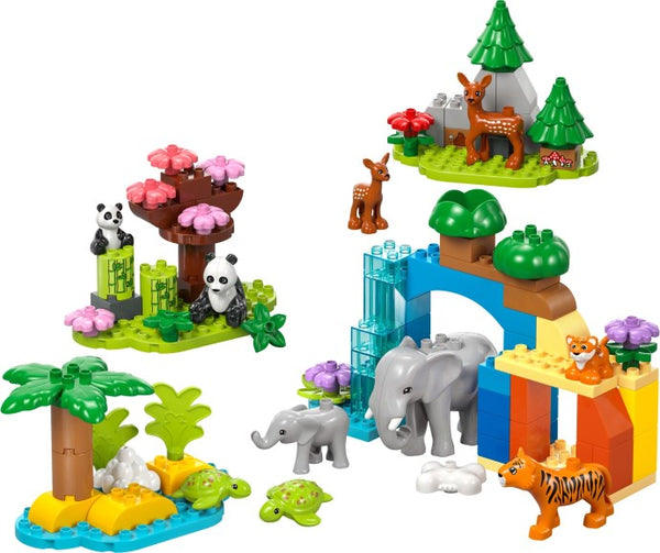 LEGO DUPLO 10446 — Familii de animale salbatice 3 în 1