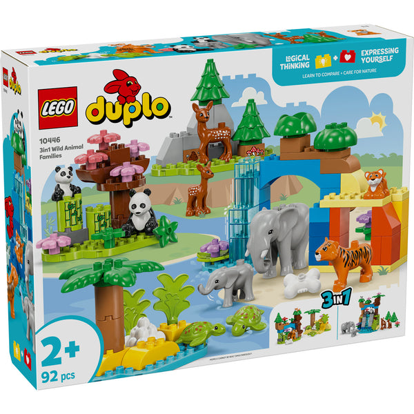 LEGO DUPLO 10446 — Familii de animale salbatice 3 în 1 – imagine 2