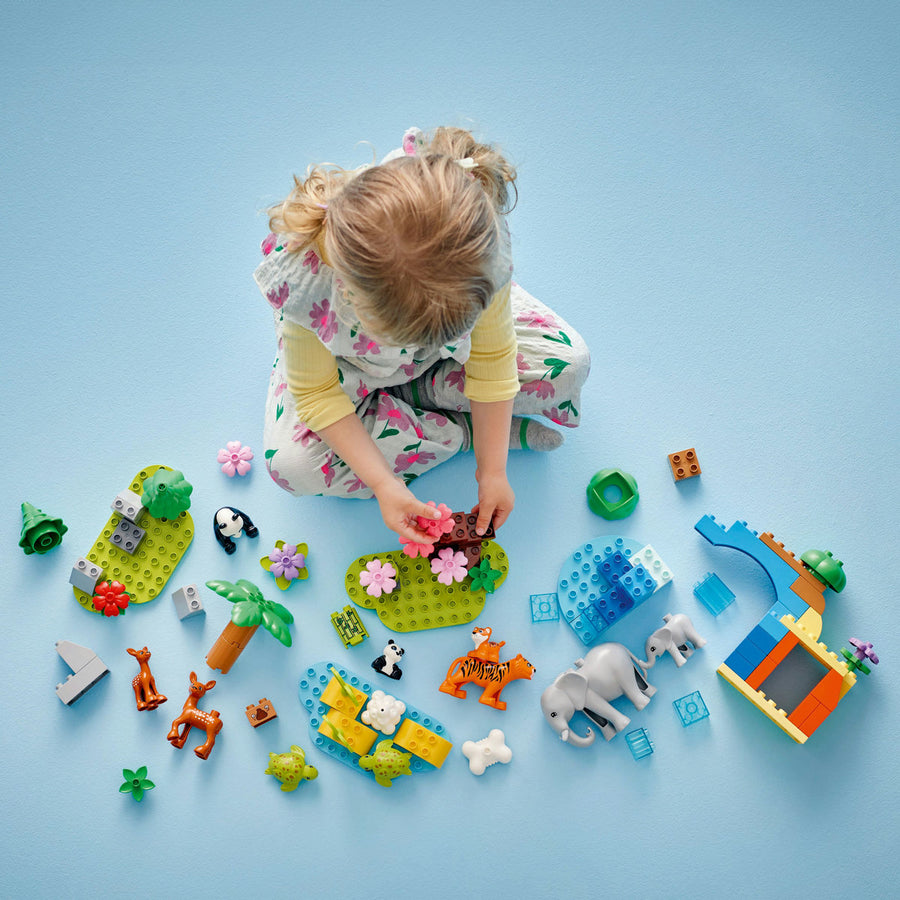 LEGO DUPLO 10446 — Familii de animale salbatice 3 în 1 – imagine 6