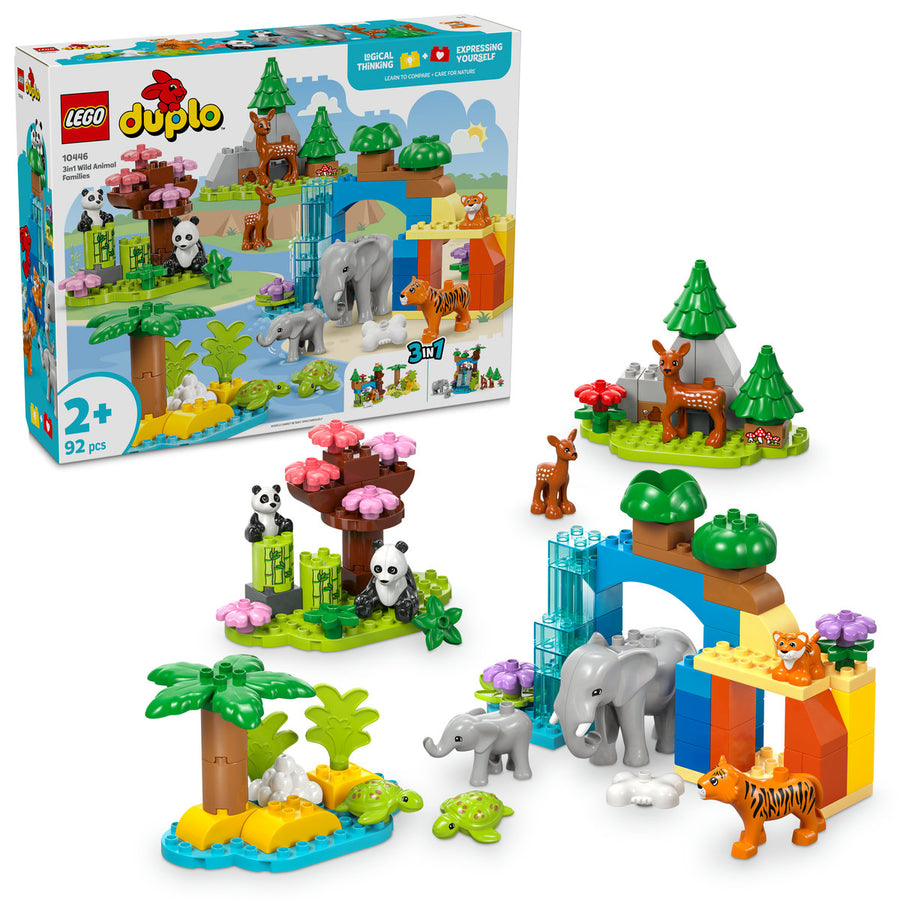 LEGO DUPLO 10446 — Familii de animale salbatice 3 în 1 – imagine 1