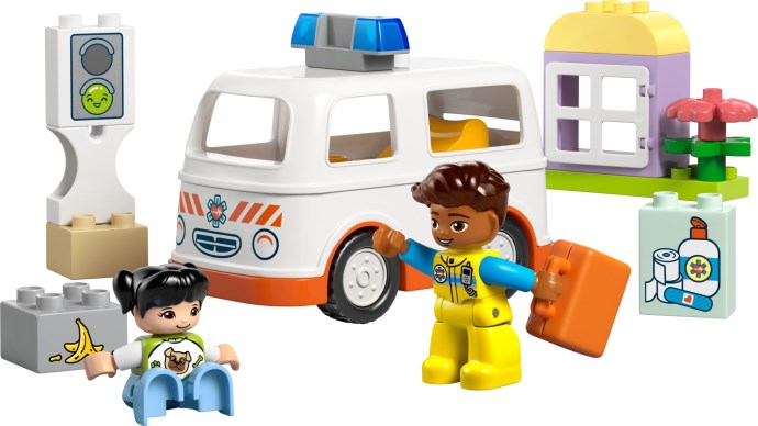 LEGO DUPLO 10447 — Ambulanta și sofer