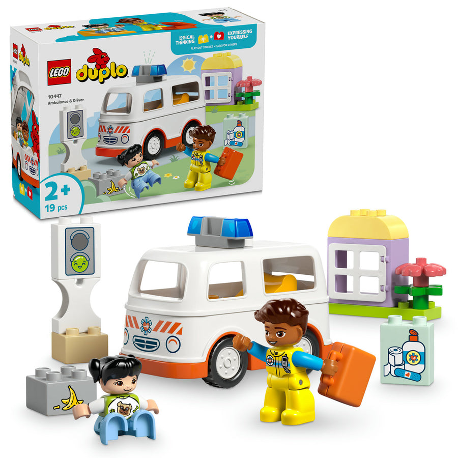 LEGO DUPLO 10447 — Ambulanta și sofer – imagine 1