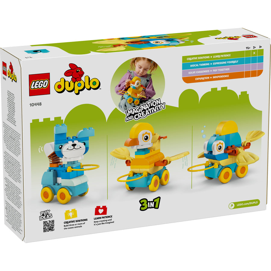 LEGO DUPLO 10448 — Animale pe roți 3 în 1 – imagine 1