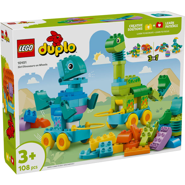 LEGO DUPLO 10451 — Dinozauri pe roți 3 în 1 – imagine 2