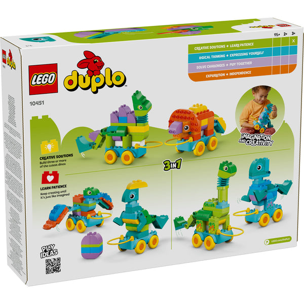 LEGO DUPLO 10451 — Dinozauri pe roți 3 în 1 – imagine 3