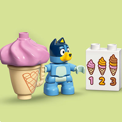 LEGO DUPLO 10458 — Vizita cu Blue la furgoneta de inghetata – imagine 9