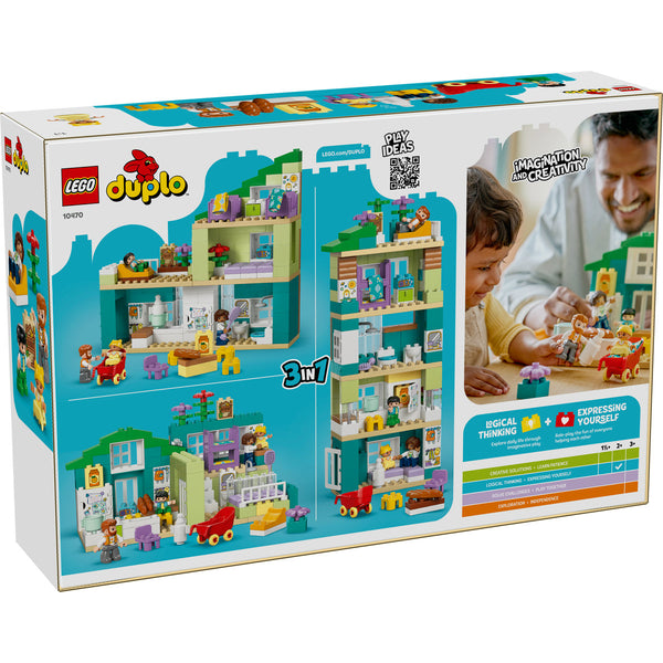 LEGO DUPLO 10470 — Casă modernă de familie 3 în 1, cu figurine – imagine 3