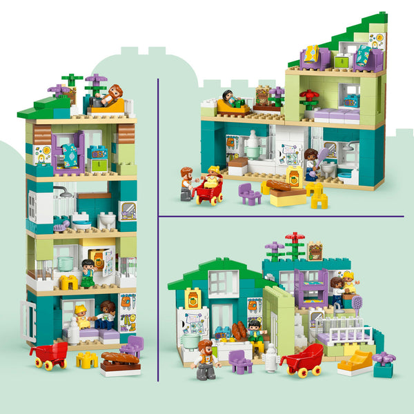 LEGO DUPLO 10470 — Casă modernă de familie 3 în 1, cu figurine – imagine 5