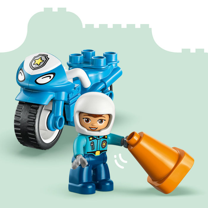 LEGO DUPLO 10471 — Motocicletă albastră de poliție – imagine 9