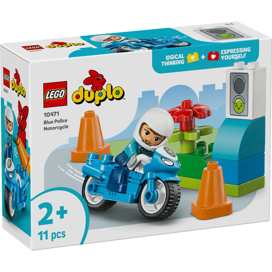 LEGO DUPLO 10471 — Motocicletă albastră de poliție – imagine 2
