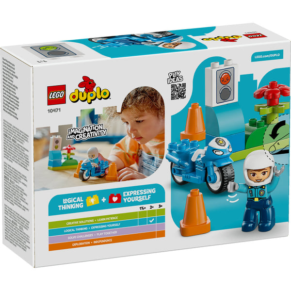 LEGO DUPLO 10471 — Motocicletă albastră de poliție – imagine 3