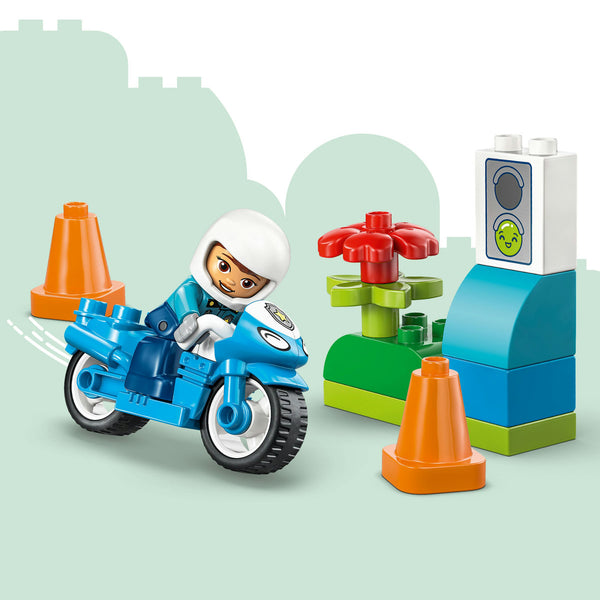 LEGO DUPLO 10471 — Motocicletă albastră de poliție – imagine 7