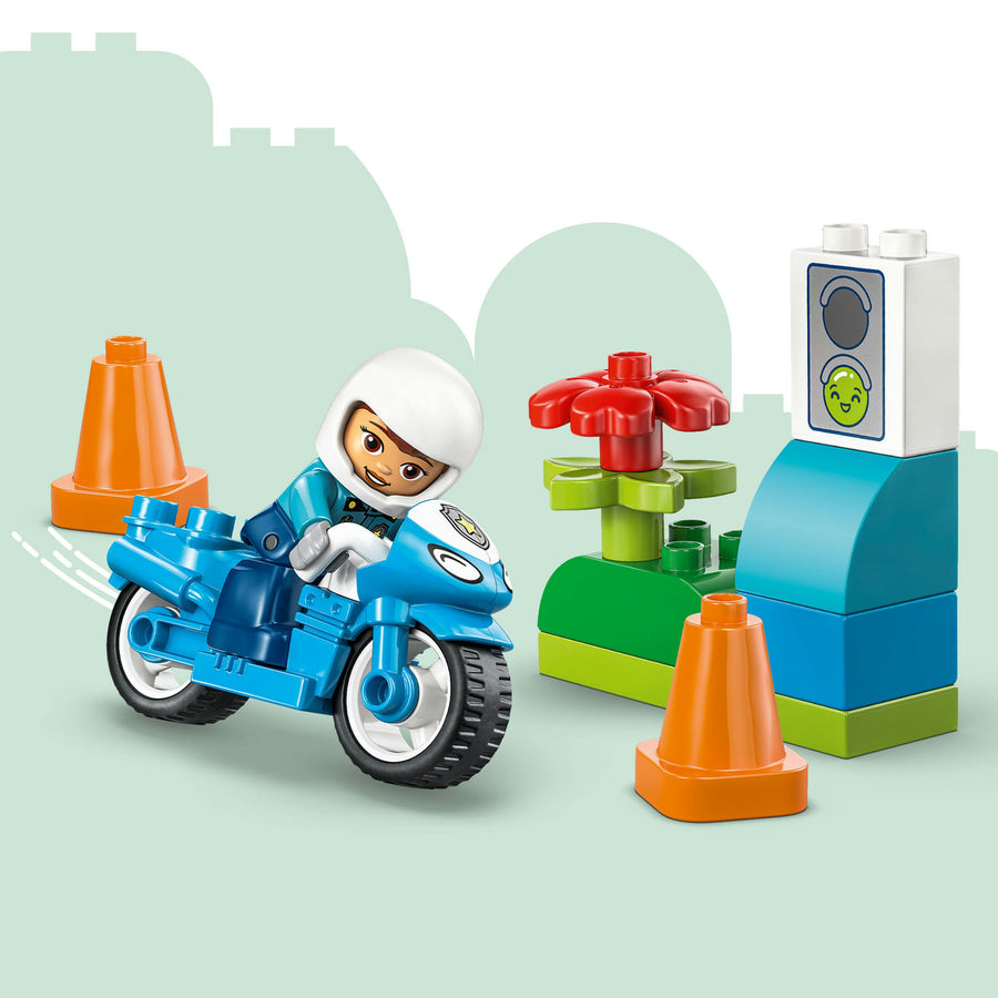 LEGO DUPLO 10471 — Motocicletă albastră de poliție – imagine 7