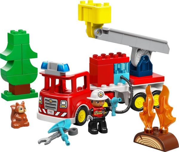 LEGO DUPLO 10473 — Camion de pompieri cu furtun și pompier