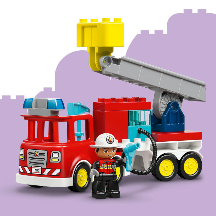 LEGO DUPLO 10473 — Camion de pompieri cu furtun și pompier – imagine 9