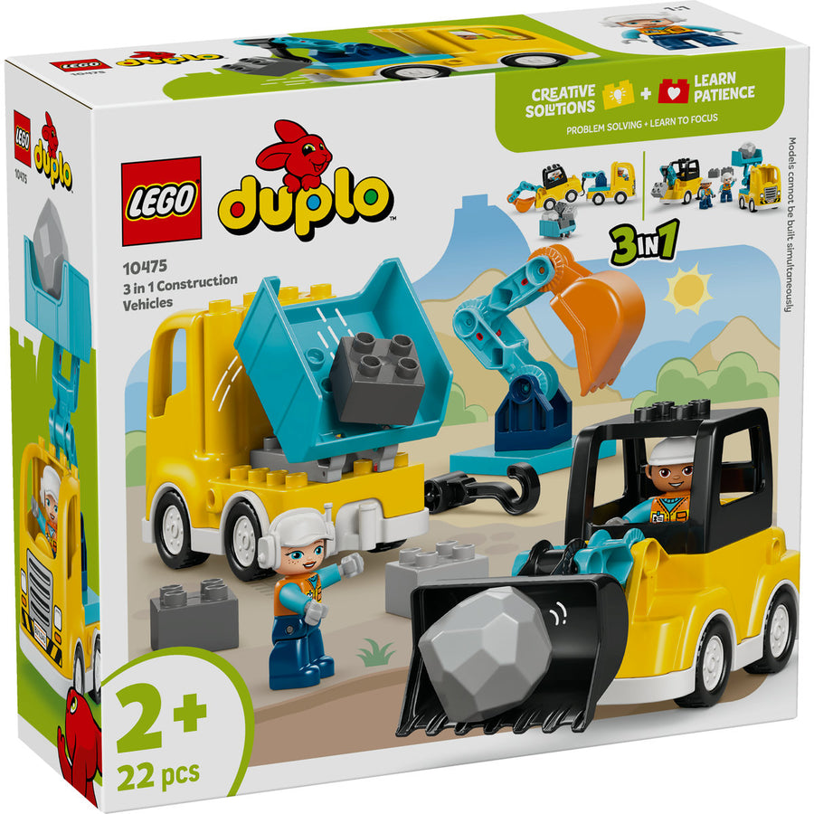LEGO DUPLO 10475 — Vehicule de construcții 3 în 1 – imagine 2