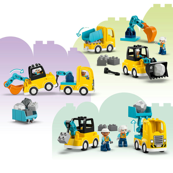 LEGO DUPLO 10475 — Vehicule de construcții 3 în 1 – imagine 7