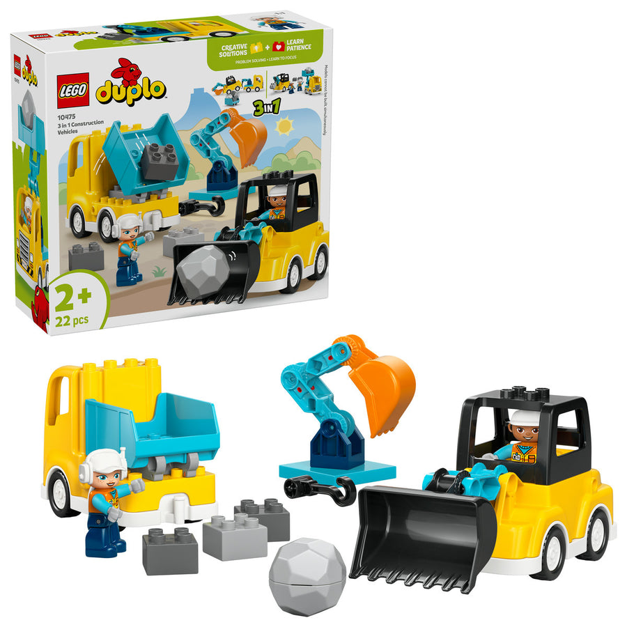 LEGO DUPLO 10475 — Vehicule de construcții 3 în 1 – imagine 1