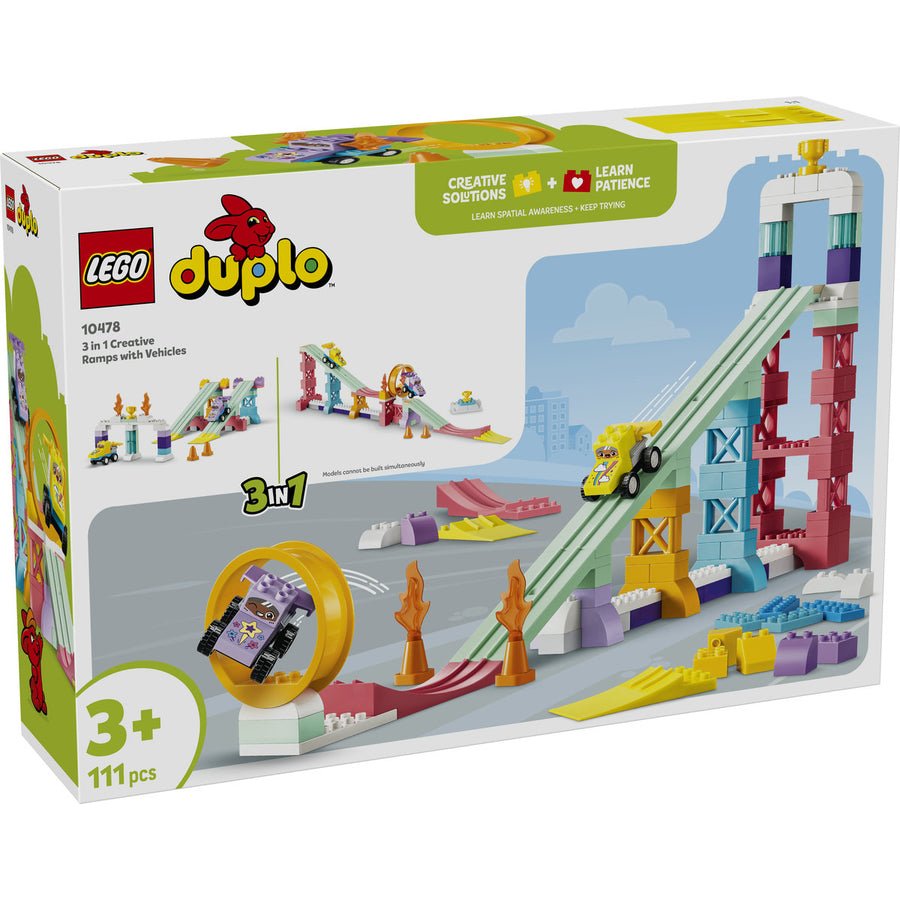 LEGO DUPLO 10478 — Rampe creative cu vehicule 3 în 1 – imagine 2