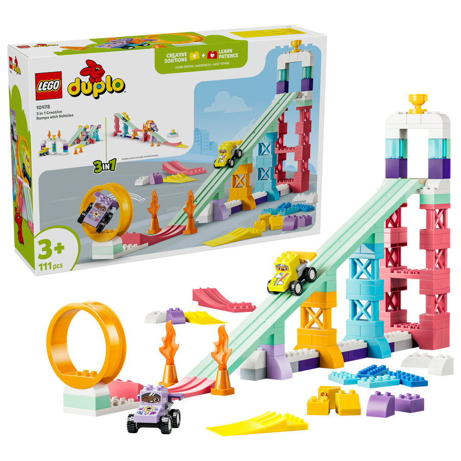 LEGO DUPLO 10478 — Rampe creative cu vehicule 3 în 1 – imagine 1