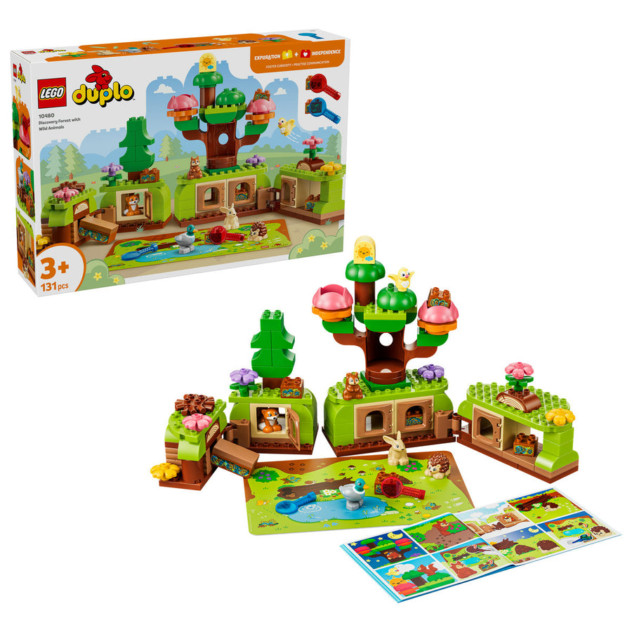 LEGO DUPLO 10480 — Pădurea descoperirilor cu animale sălbatice – imagine 1