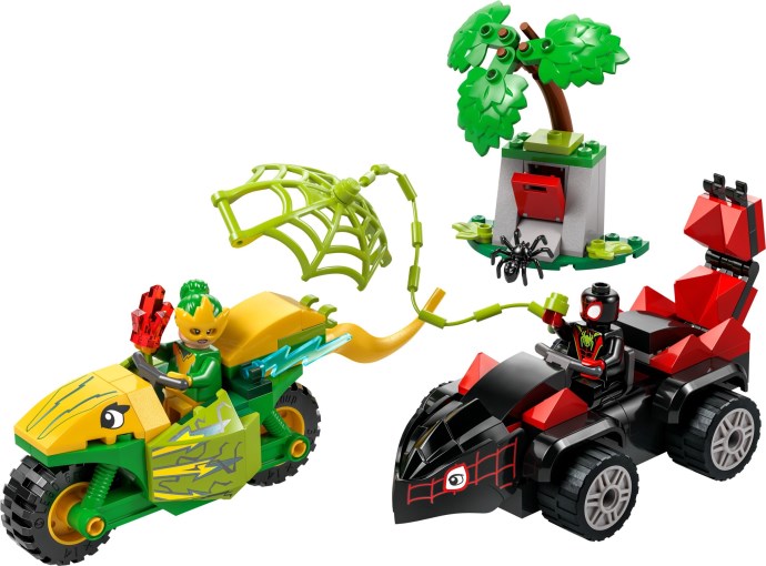 LEGO Marvel Super Heroes 11198 — Spin și Electro în dino-vehicule