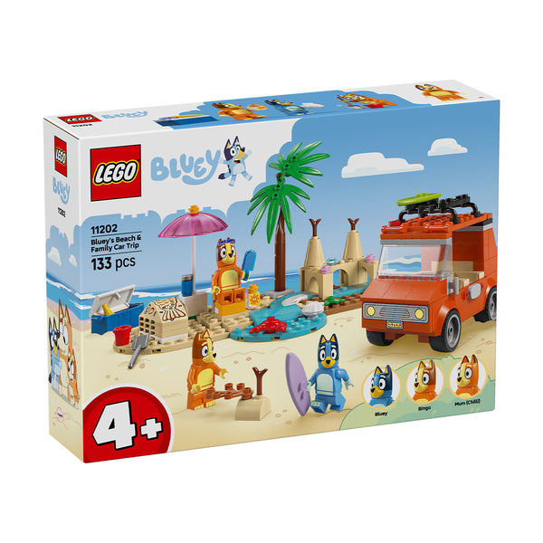 LEGO Bluey 11202 — Calatoria familiei lui Blue cu masina la plaja – imagine 2
