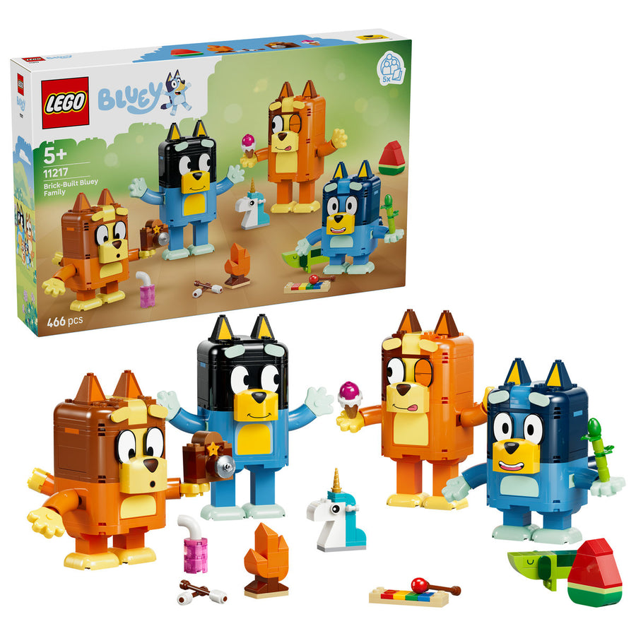 LEGO Bluey 11217 — Familia lui Blue din cărămizi – imagine 1