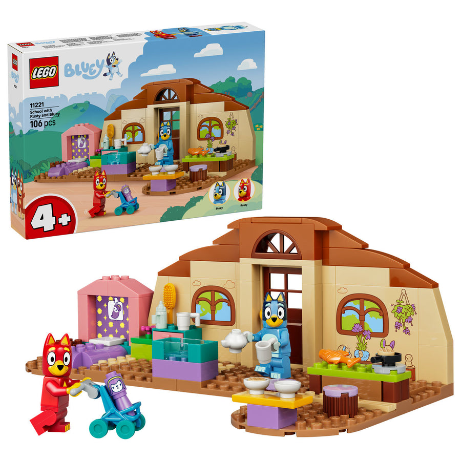 LEGO Bluey 11221 — La școala cu Rusty și Blue – imagine 1