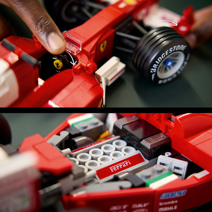 LEGO Icons (Creator Expert) 11375 — Ferrari F2004 și Michael Schumacher – imagine 9