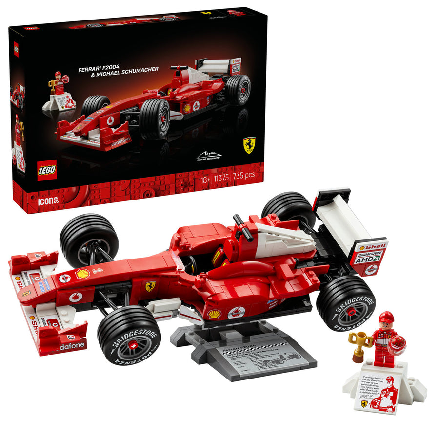LEGO Icons (Creator Expert) 11375 — Ferrari F2004 și Michael Schumacher – imagine 1