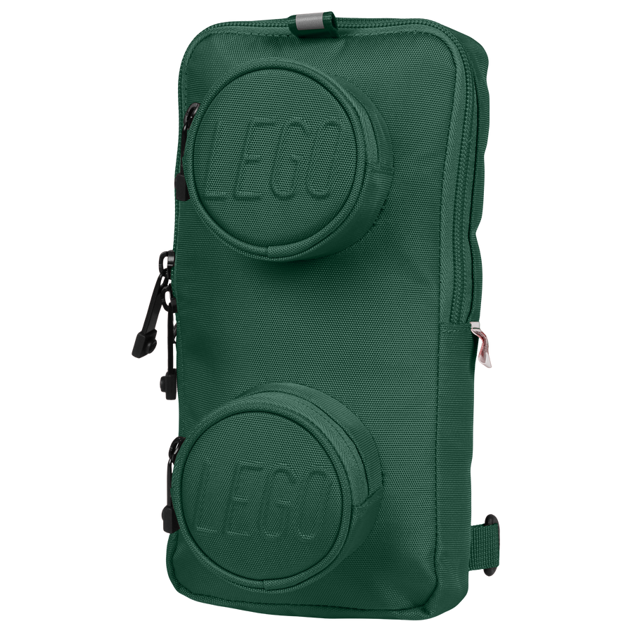 Sling bag LEGO Signature Brick 1x2 - Verde închis