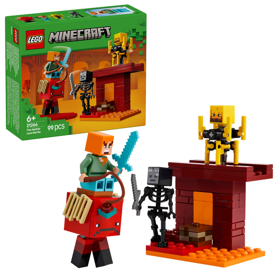 LEGO Minecraft 21266 — Batalie deasupra lavei în Nether – imagine 1