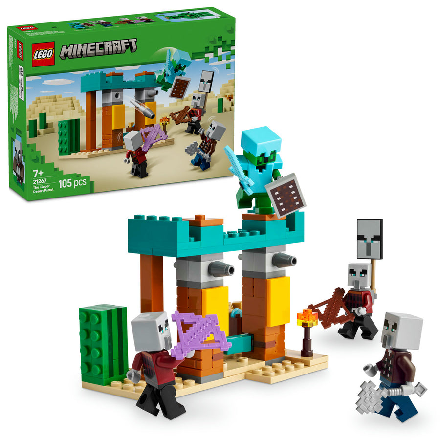 LEGO Minecraft 21267 — Patrula Illager în desert – imagine 1