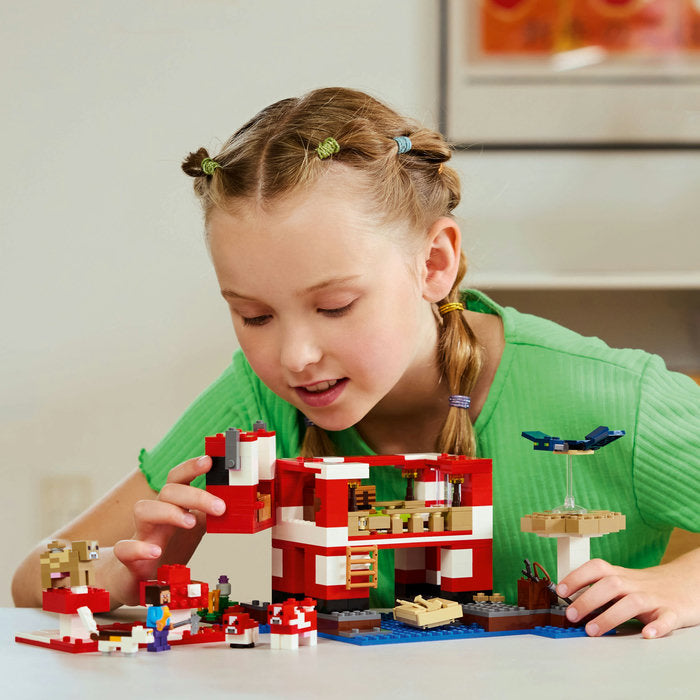 LEGO Minecraft 21270 — Casa Mooshroom – imagine 8